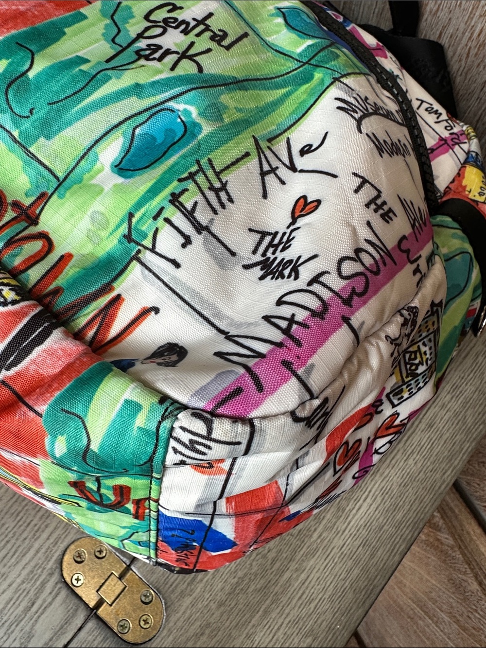 Brighton New York Jetsetter Weekender Travel Duffle Tote Bag - Picture 7 of 16
